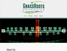 Tablet Screenshot of grassrootspromotion.com
